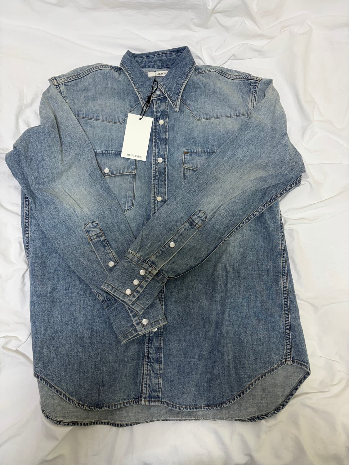 (새) Husbands Paris 웨스턴셔츠 라이트블루 41 상품이미지1