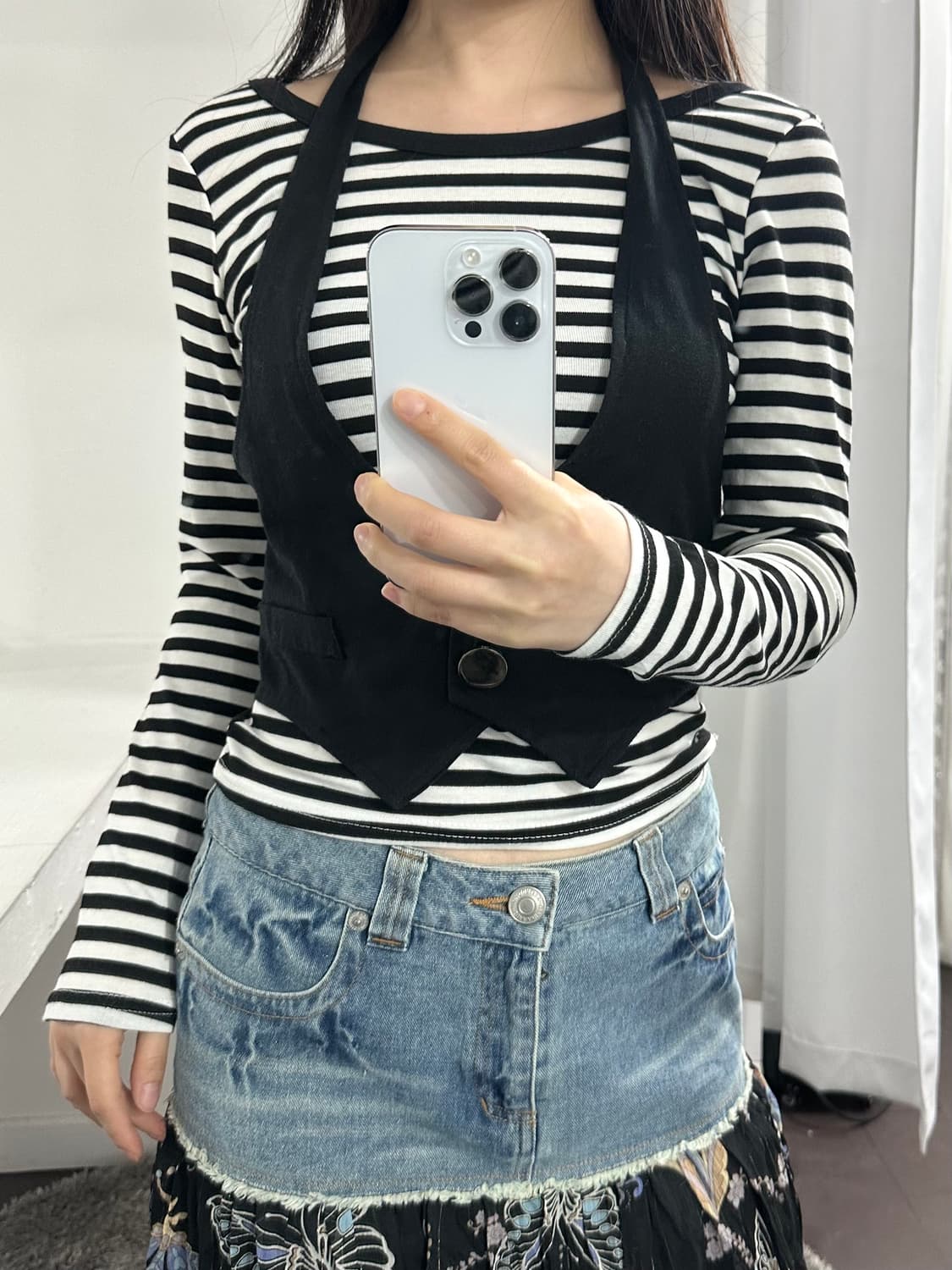 stripe slim top 상품이미지4