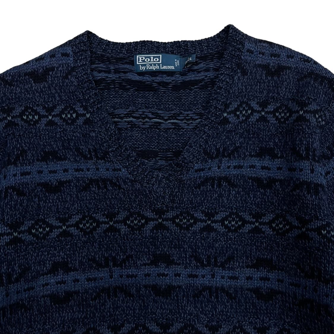 폴로 랄프로렌 네이비 브이 케이블니트 S 상품이미지4