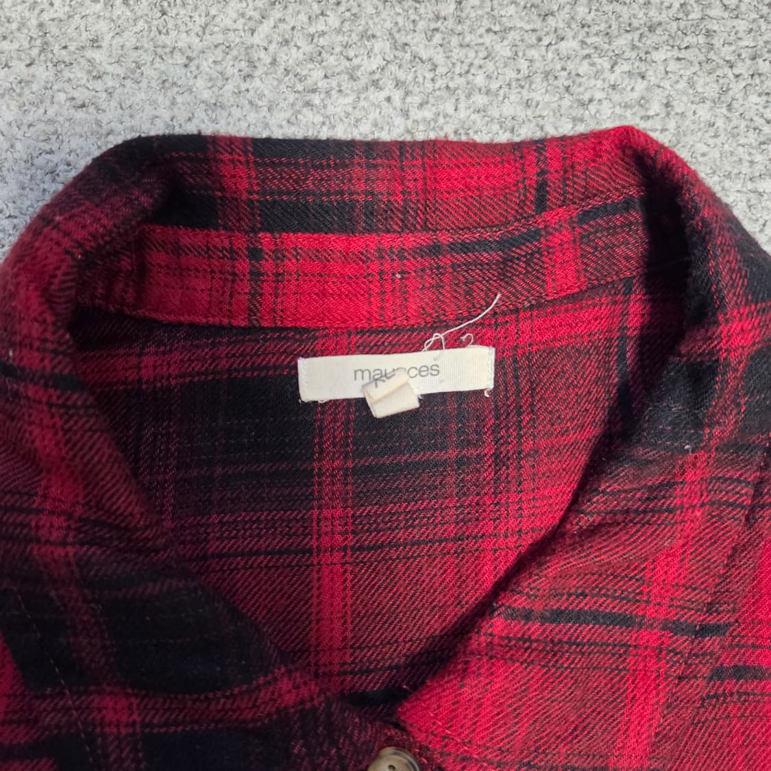 Maurices 마우릭스 플란넬 체크셔츠 L(100) 상품이미지3