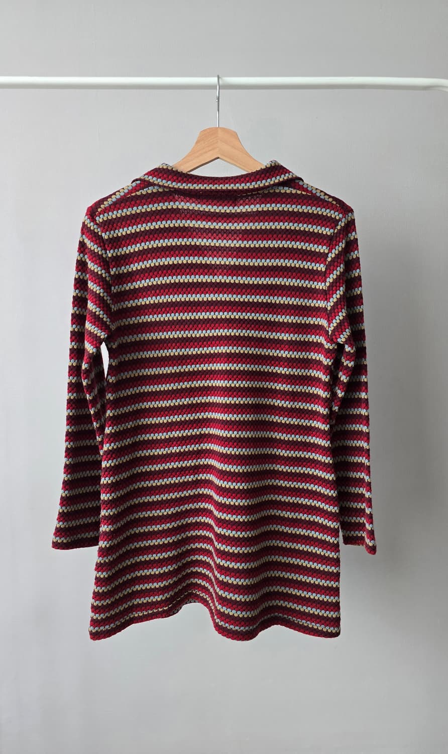 BALZAC 빈티지 멀티 스트라이프 V넥 니트 상품이미지4