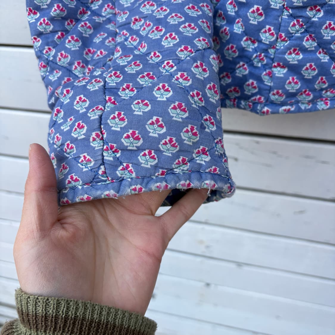 Polo 폴로 플라워 꽃무늬 퀼팅 자켓 상품이미지5