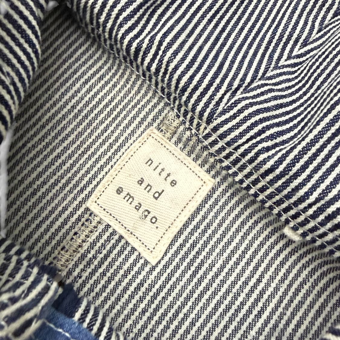 JPN 모리 니혼진 스트라이프 코튼 야상 후드집업 상품이미지9