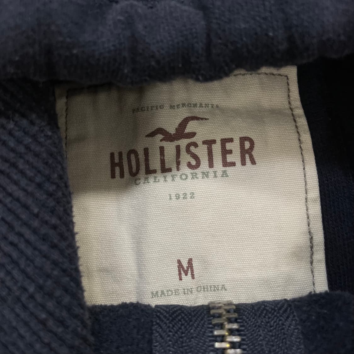 홀리스터 아치 로고 후드집업 네이비 상품이미지4