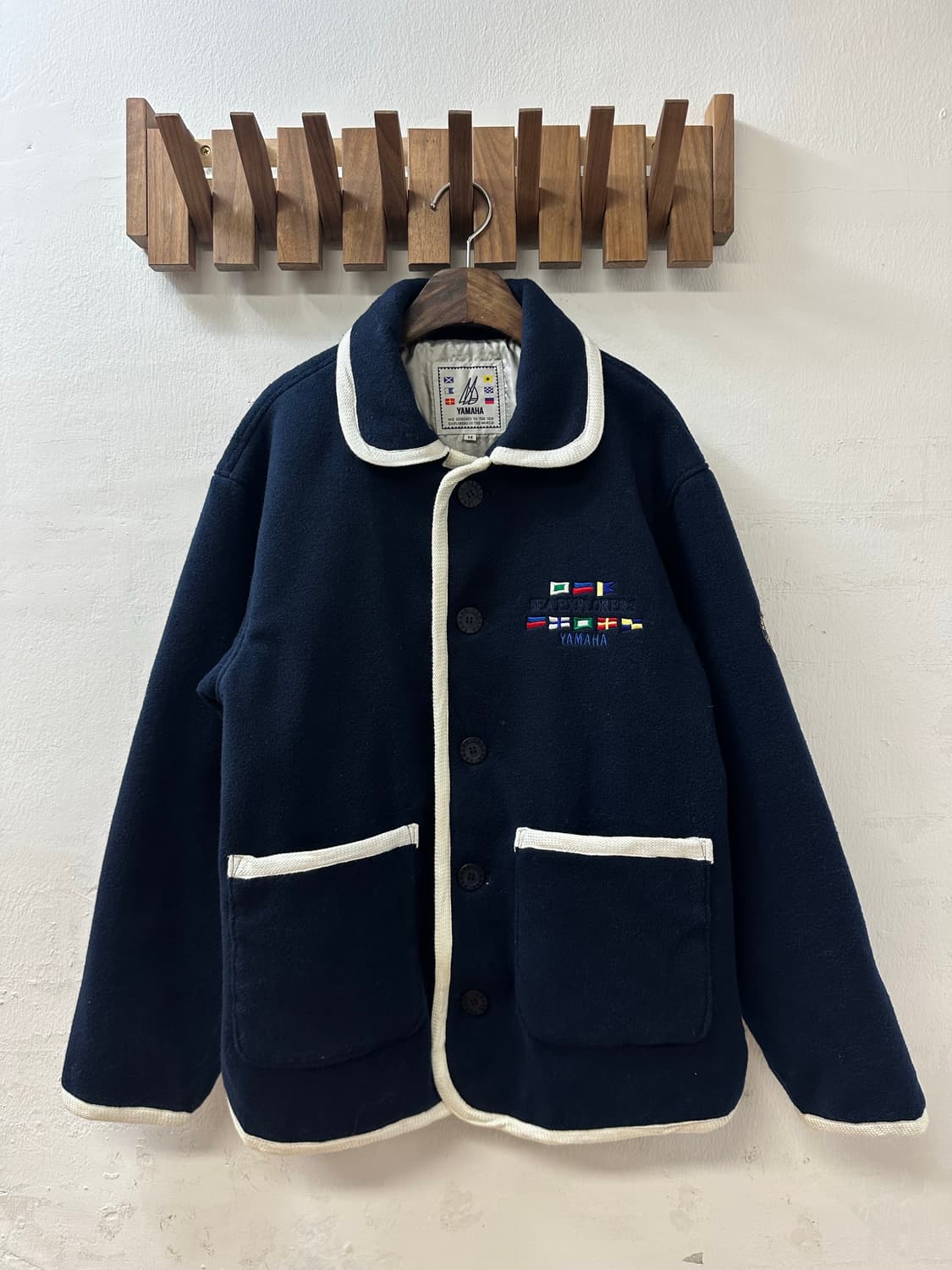 90s Jpn YAMAHA 야마하 와펜 패치 디테일 코트 상품이미지1