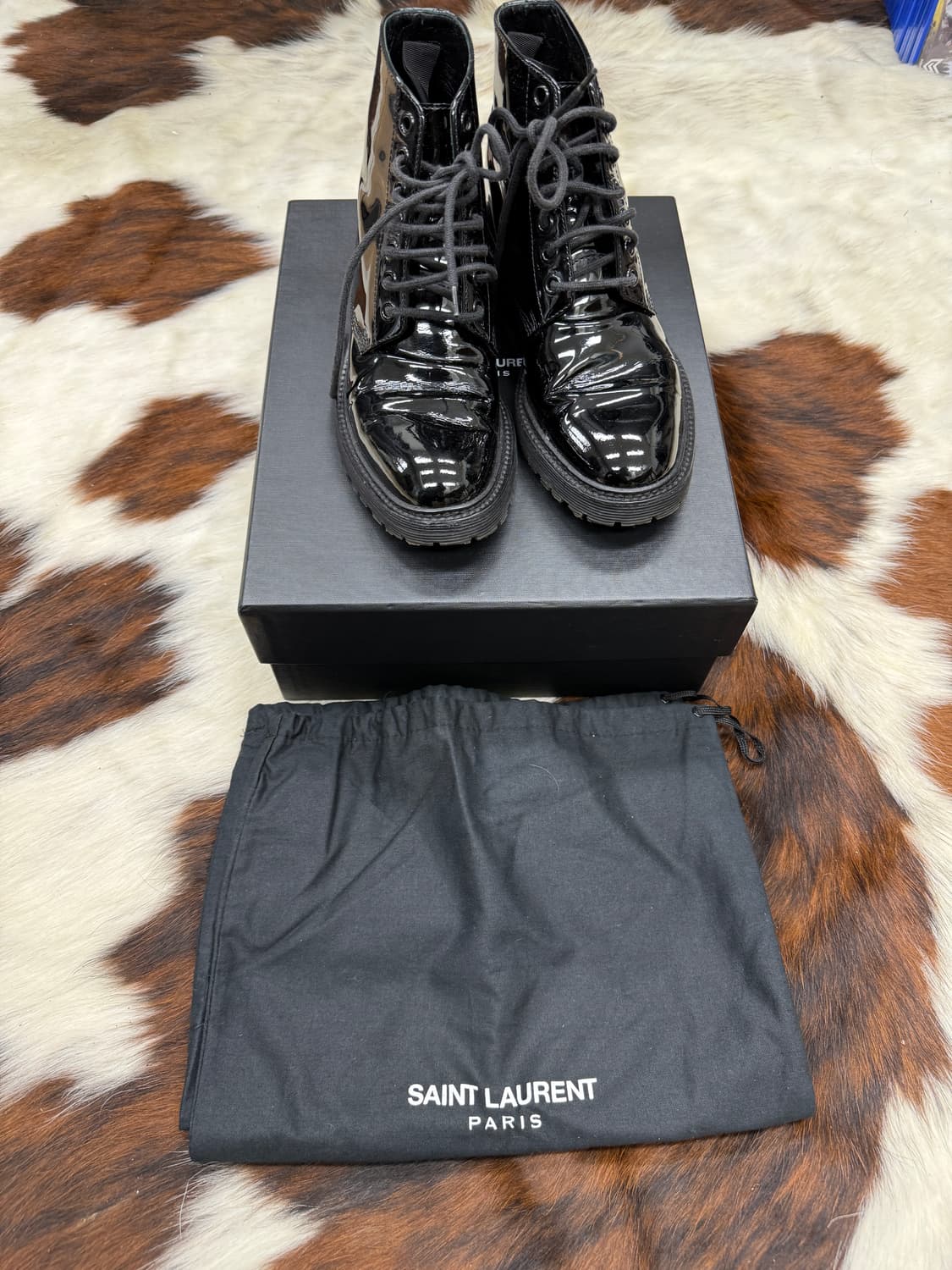 생로랑 페이턴트 워커 부츠 상품이미지2