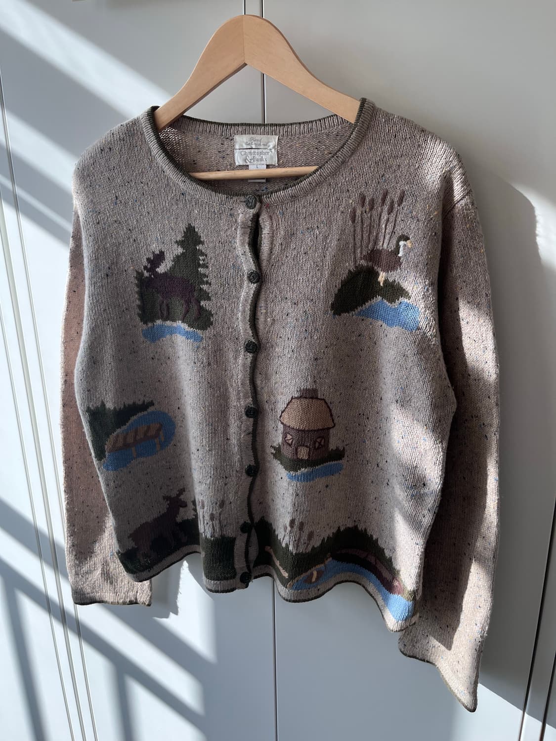 Christopher Banks 오트밀 풍경 니트 가디건  상품이미지4