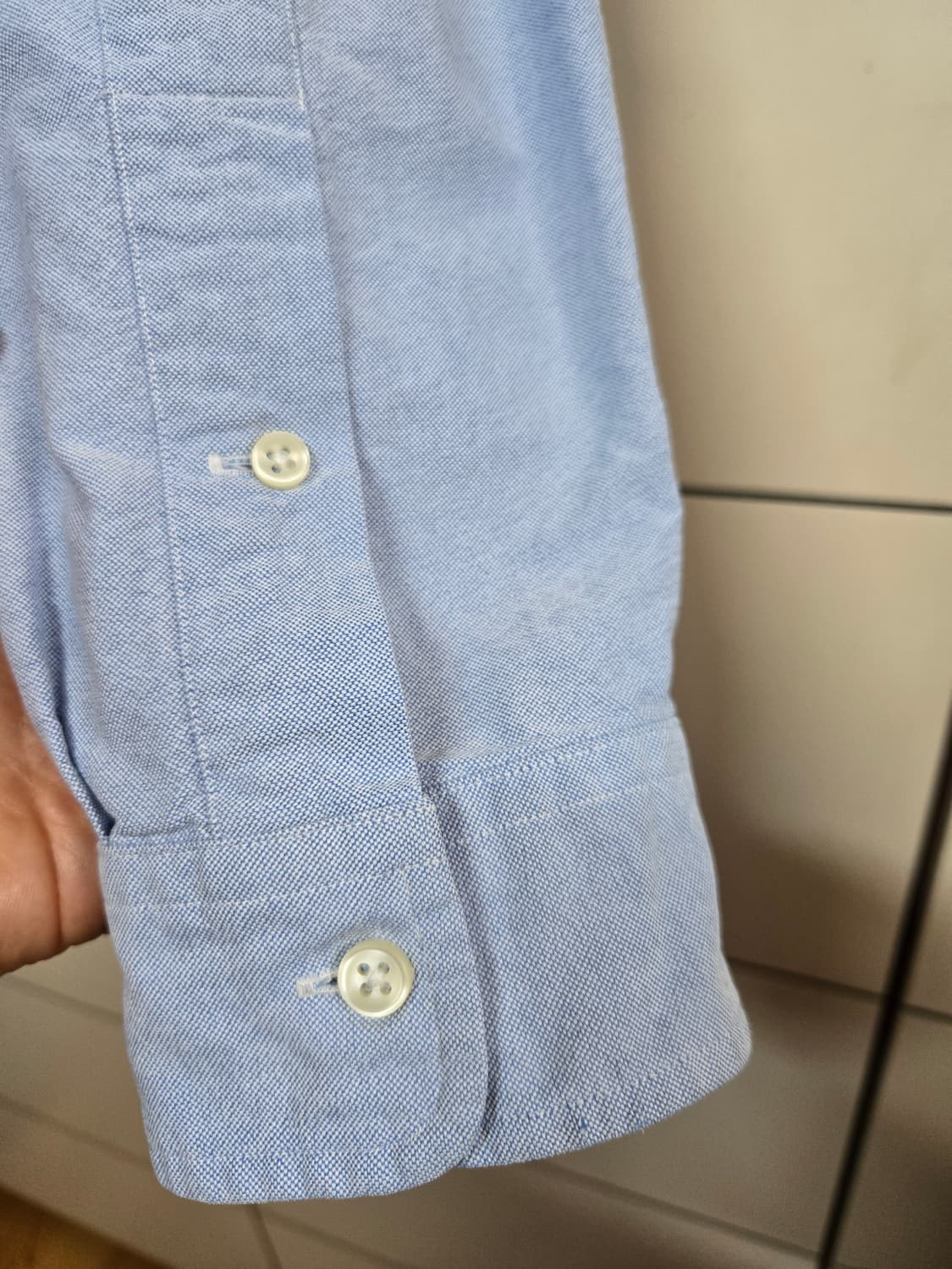 폴로 랄프로렌 남성 블루 옥스포드 셔츠(L사이즈) 상품이미지4