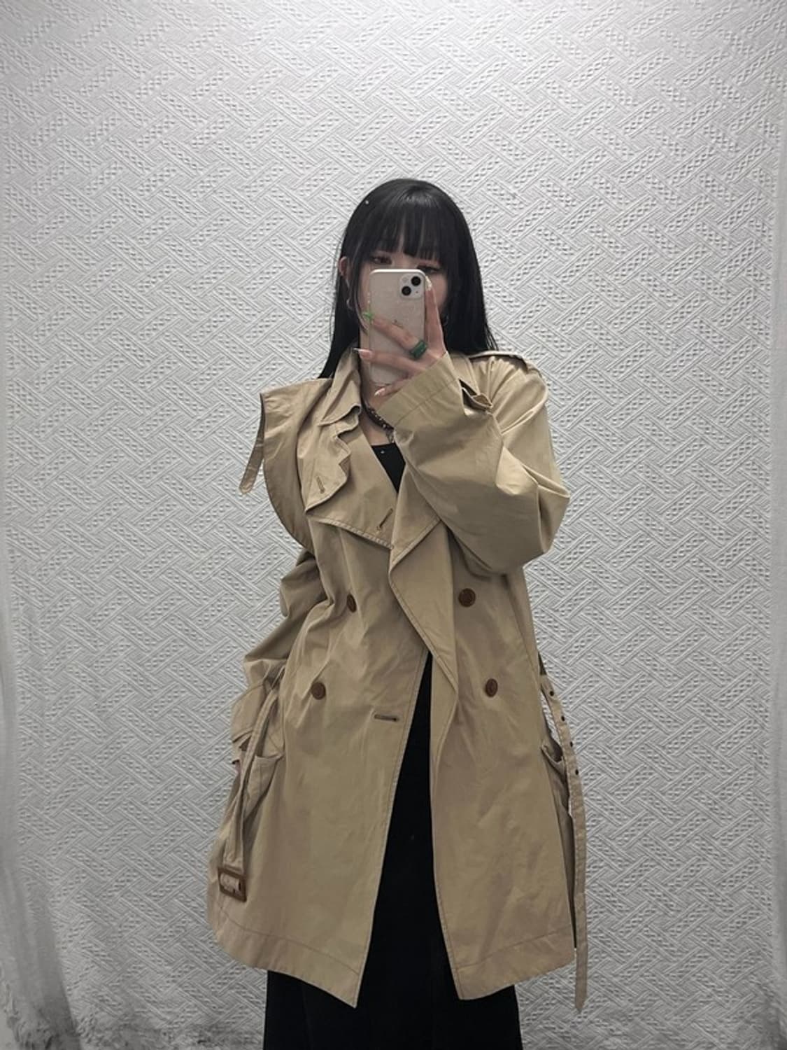 비비안 웨스트우드 핀터감성 모던 시크 트렌치 코트 52 C09172 상품이미지2