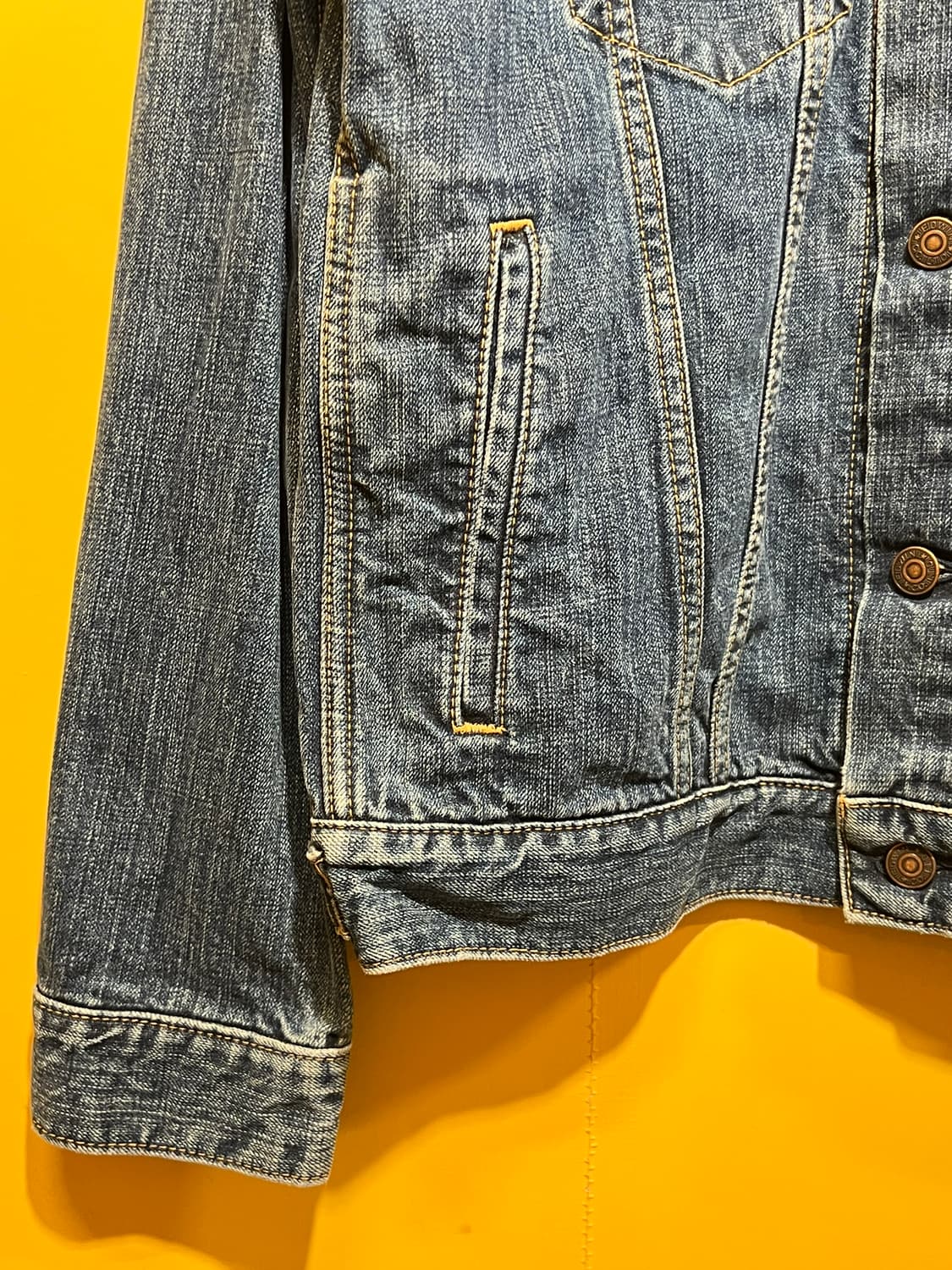 00s [M] 에드윈 인터내셔널 베이직 트러커 데님 자켓 상품이미지4