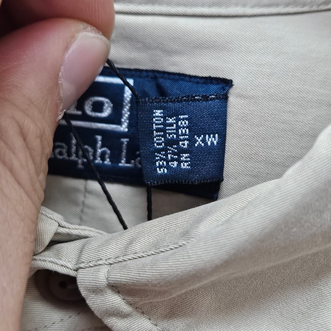 폴로 코튼&실크 워크셔츠/ 실측 105 상품이미지5