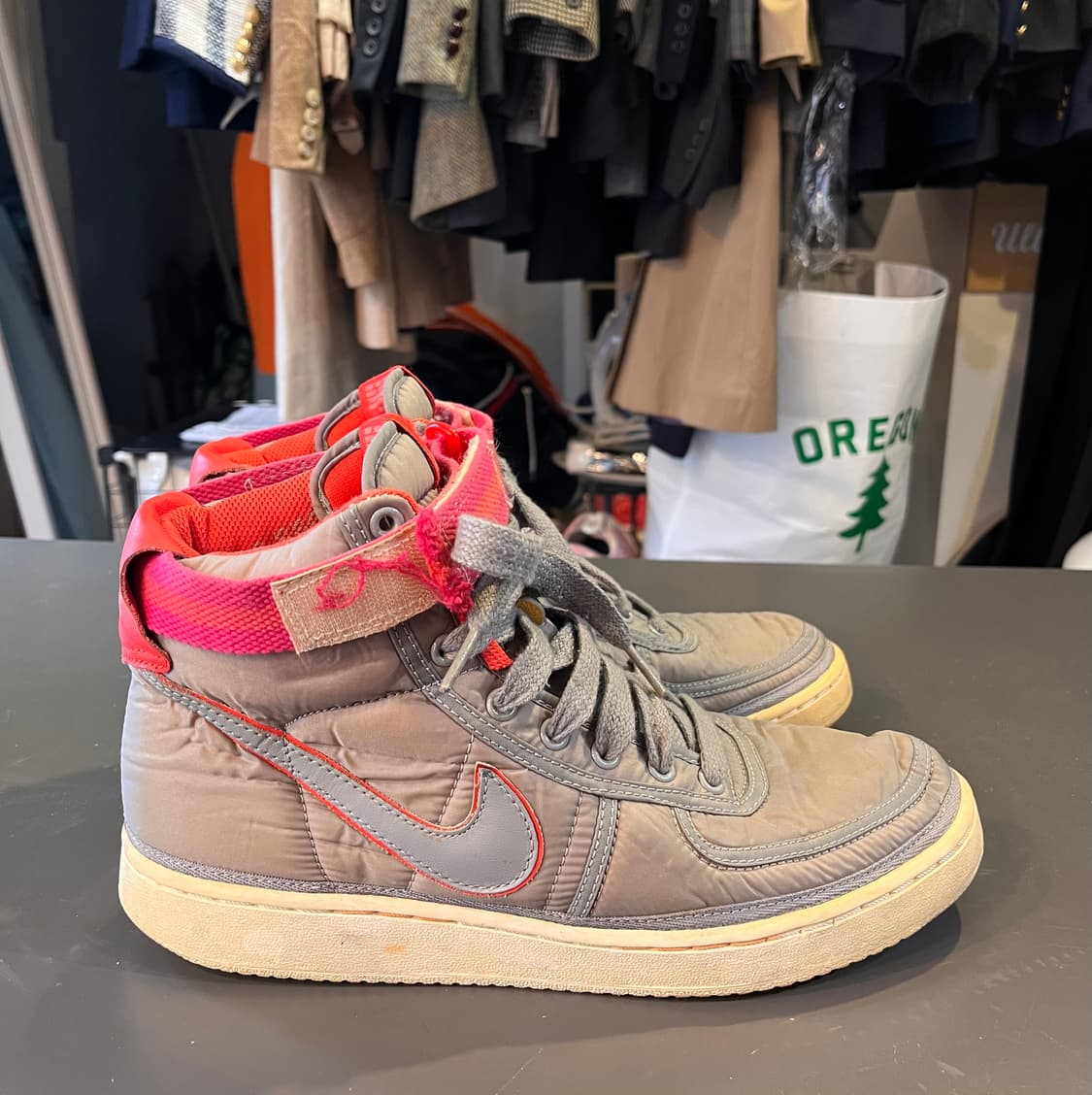 나이키 반달 하이 빈티지 네온 팩 그레이/핑크 (280mm) 상품이미지4