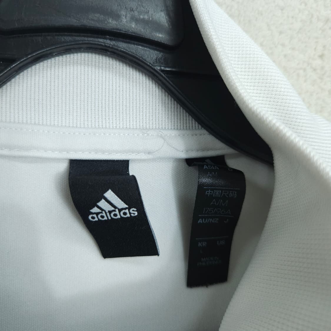 아디다스 화이트 져지 L 상품이미지6