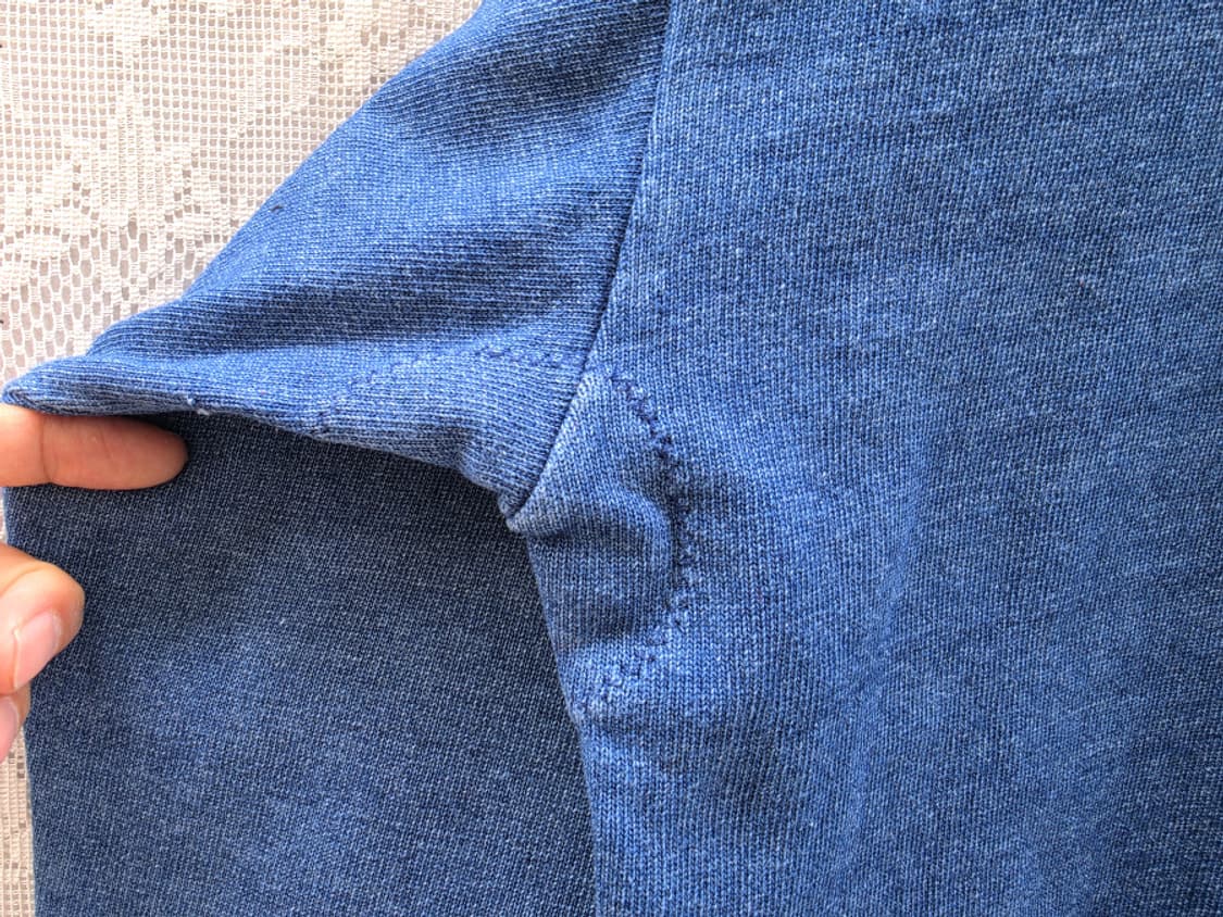 90s 바바리안 인디고 다잉 럭비셔츠 (made in canada) 상품이미지7