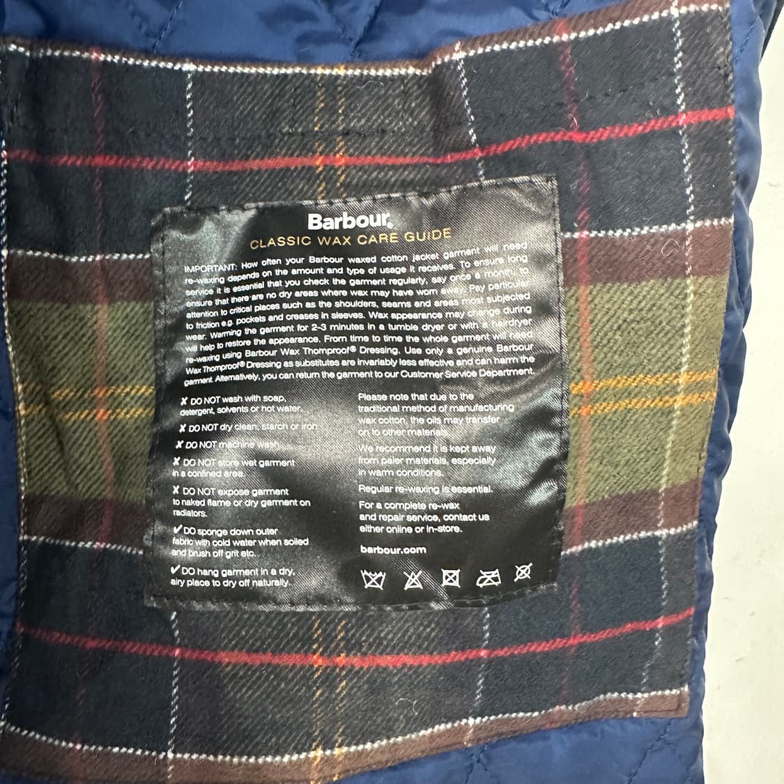 바버 retail frazer 왁스 자켓 M 상품이미지5