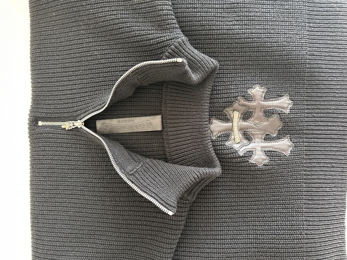 [XXL]크롬하츠 캐시미어 트리플패치 반집업 상품이미지3