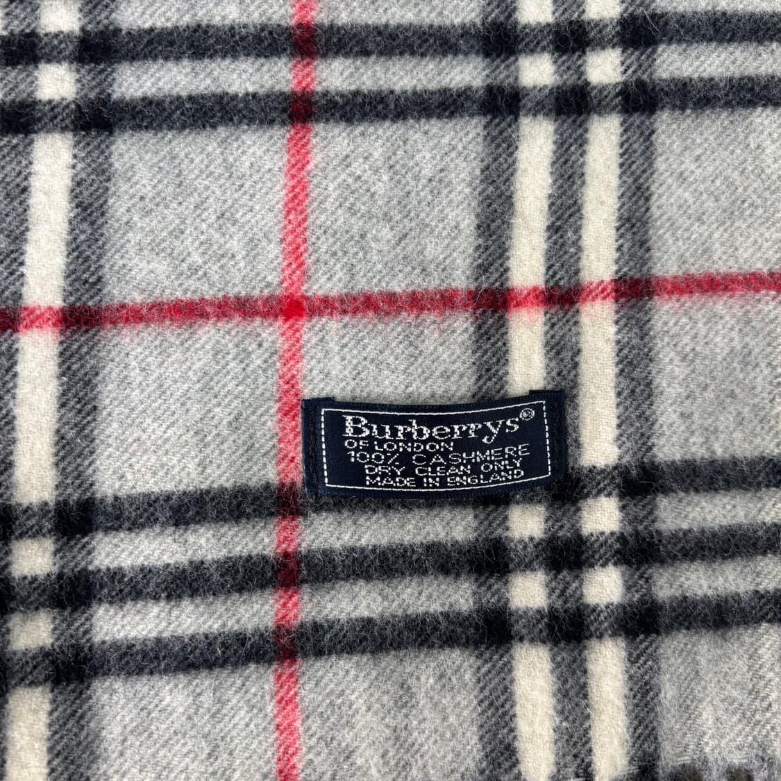 버버리 노바체크 캐시미어 그레이 머플러 상품이미지3