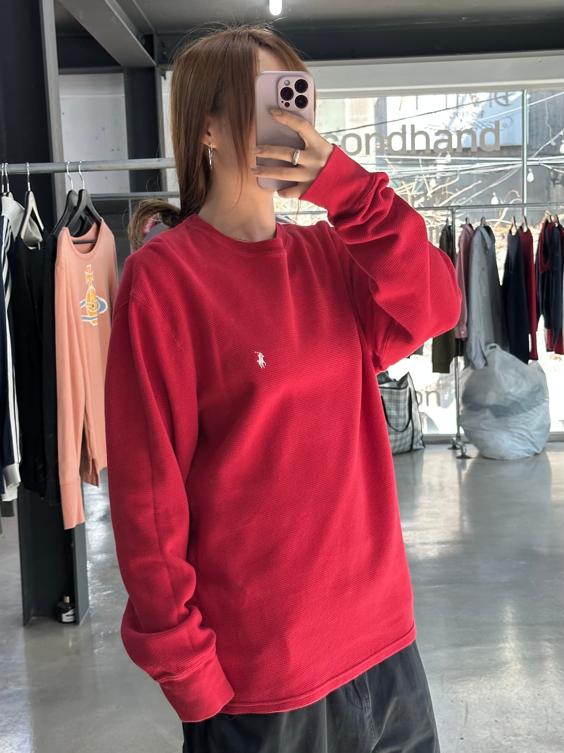 폴로랄프로렌 포니 와플 롱슬리브 긴팔티 상품이미지2