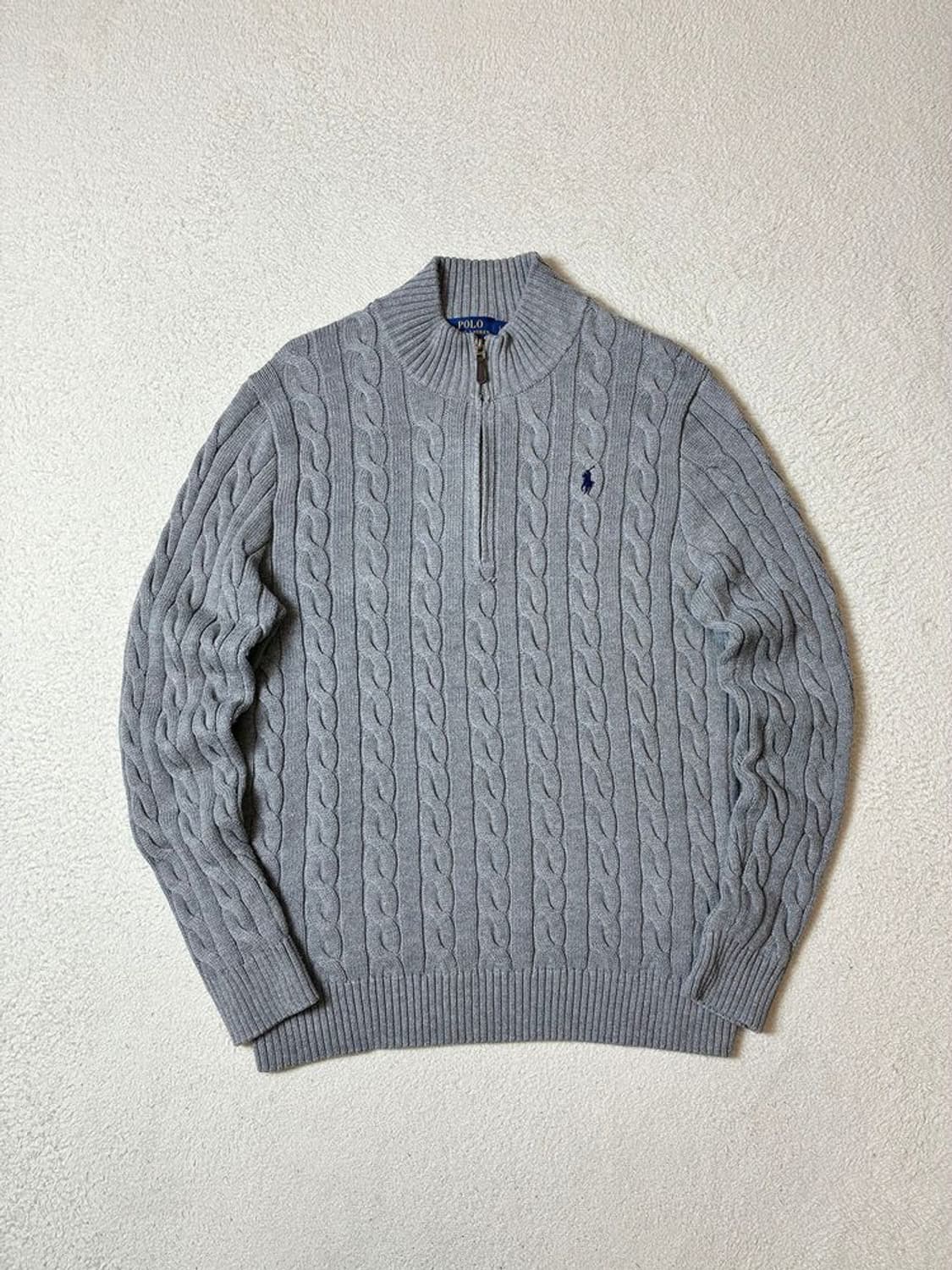폴로 랄프로렌 신형 큐알 하프 집 케이블 니트 PN7384 상품이미지1