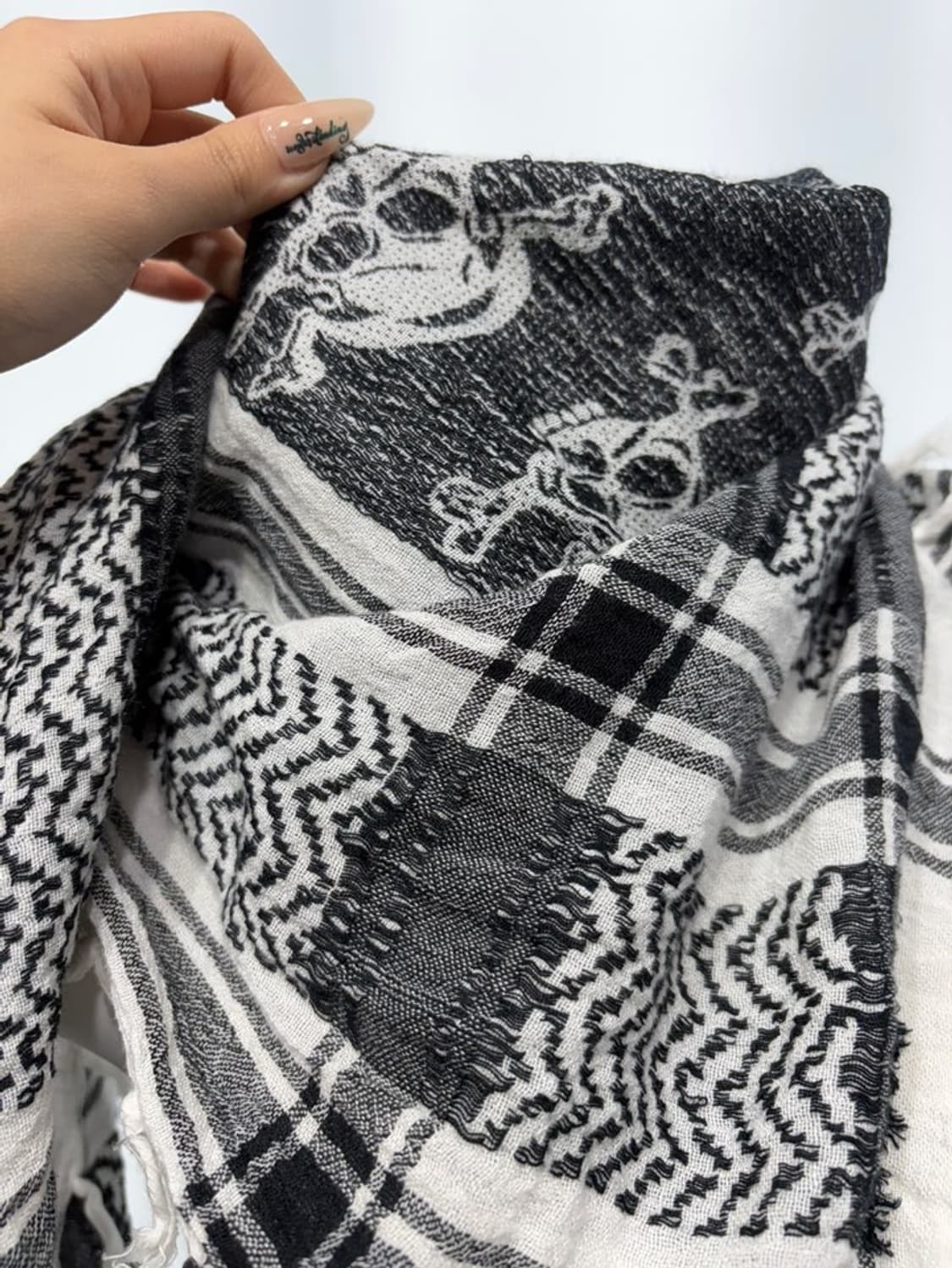 🎸스컬 프린팅 스카프🎸 상품이미지6