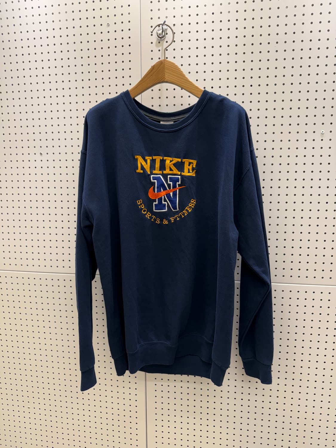 나이키 올드스쿨 빅로고 네이비 맨투맨 U1018 상품이미지2