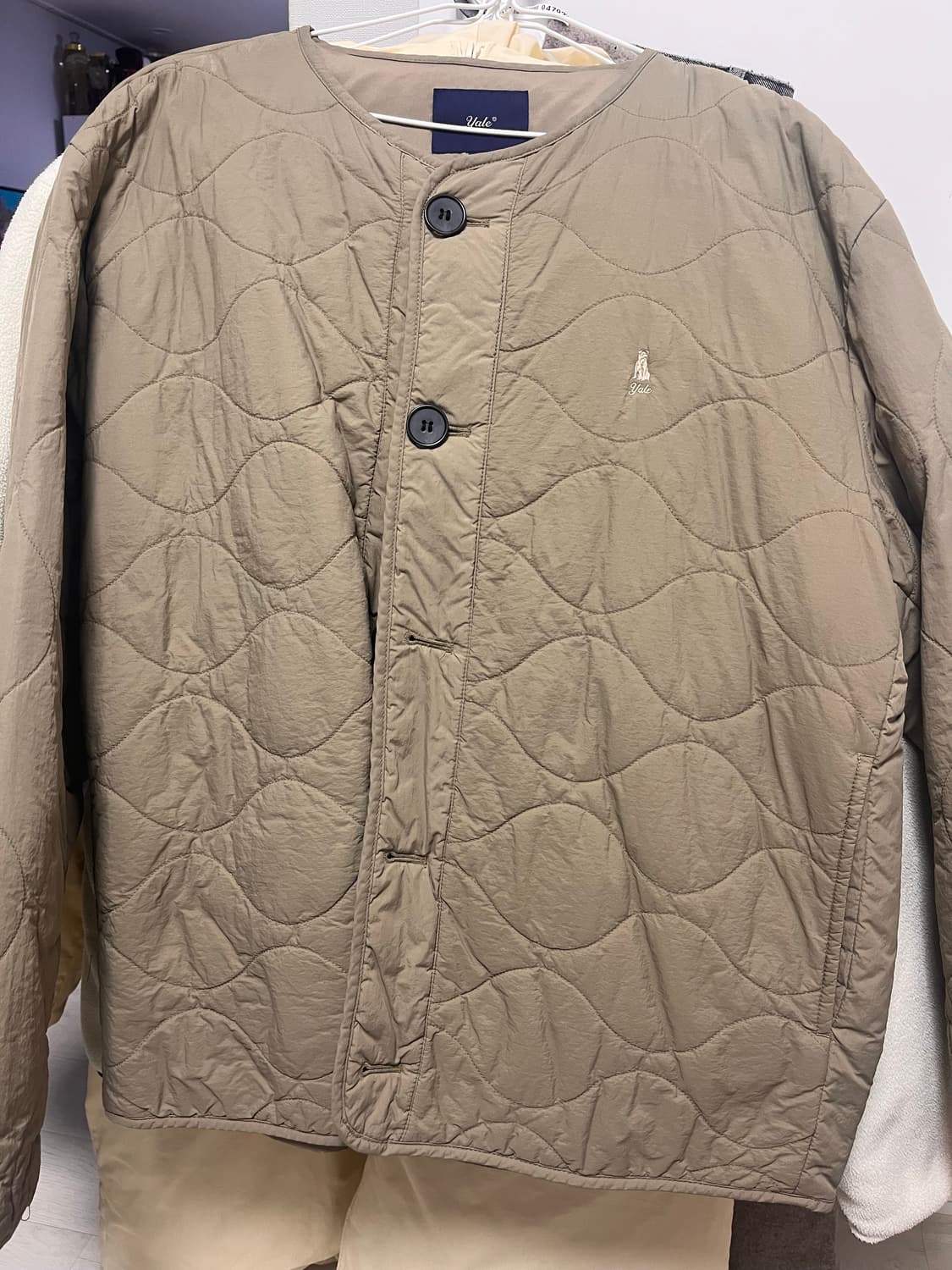 Yale 퀼팅 점퍼 XL 베이지 상품이미지1