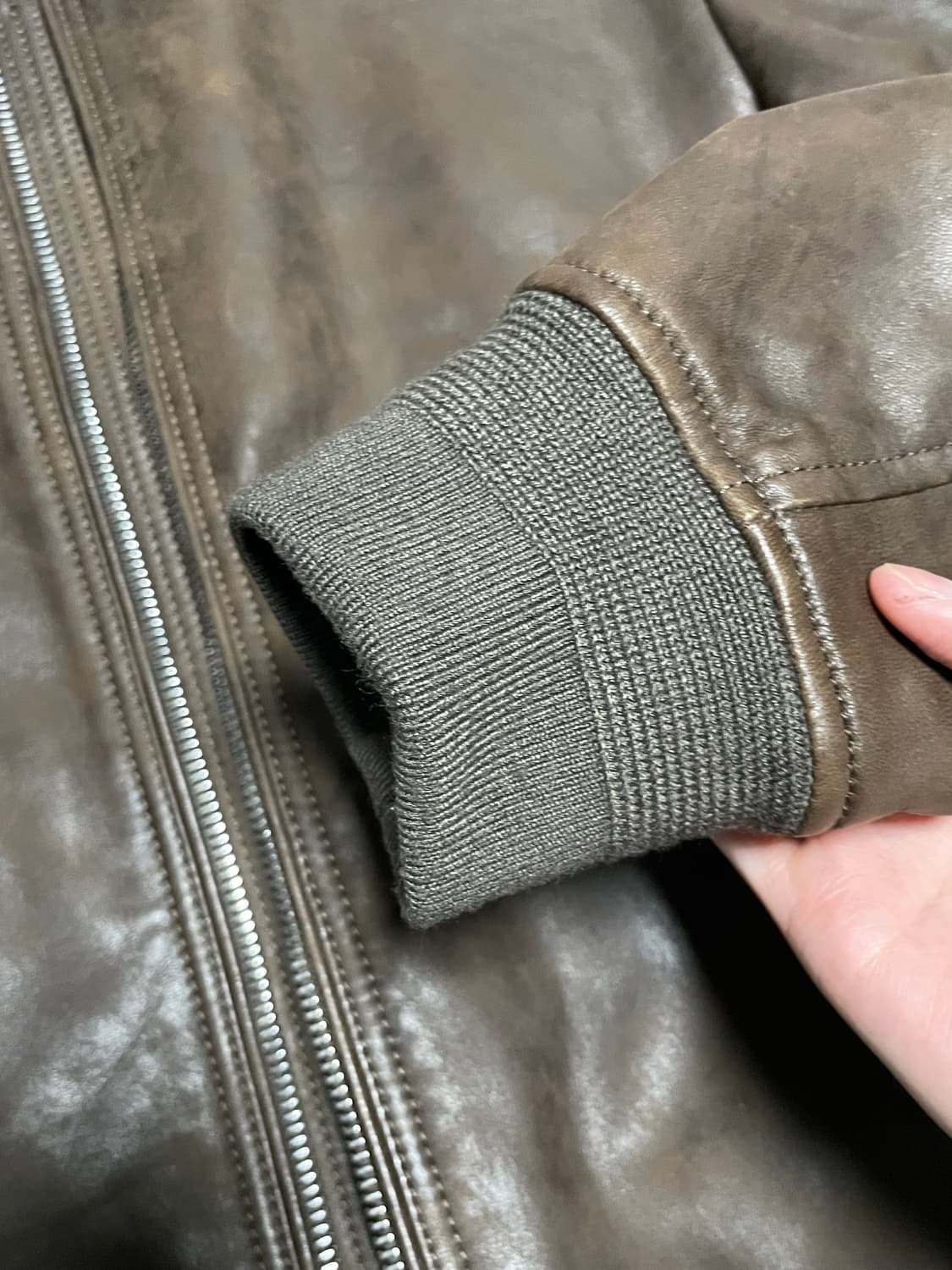 빈폴 레더 MA-1 점퍼 BC183ZA01D 상품이미지6