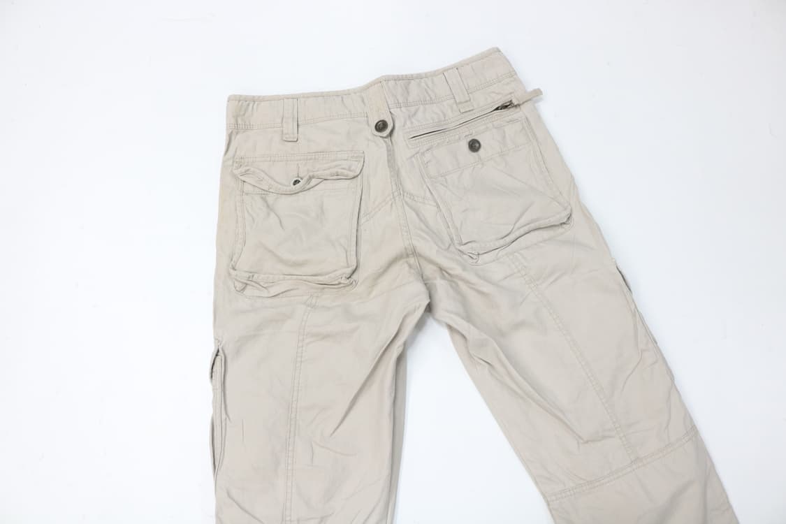 빈티지 베이지 멀티 포켓 스트링 카고 팬츠 상품이미지8
