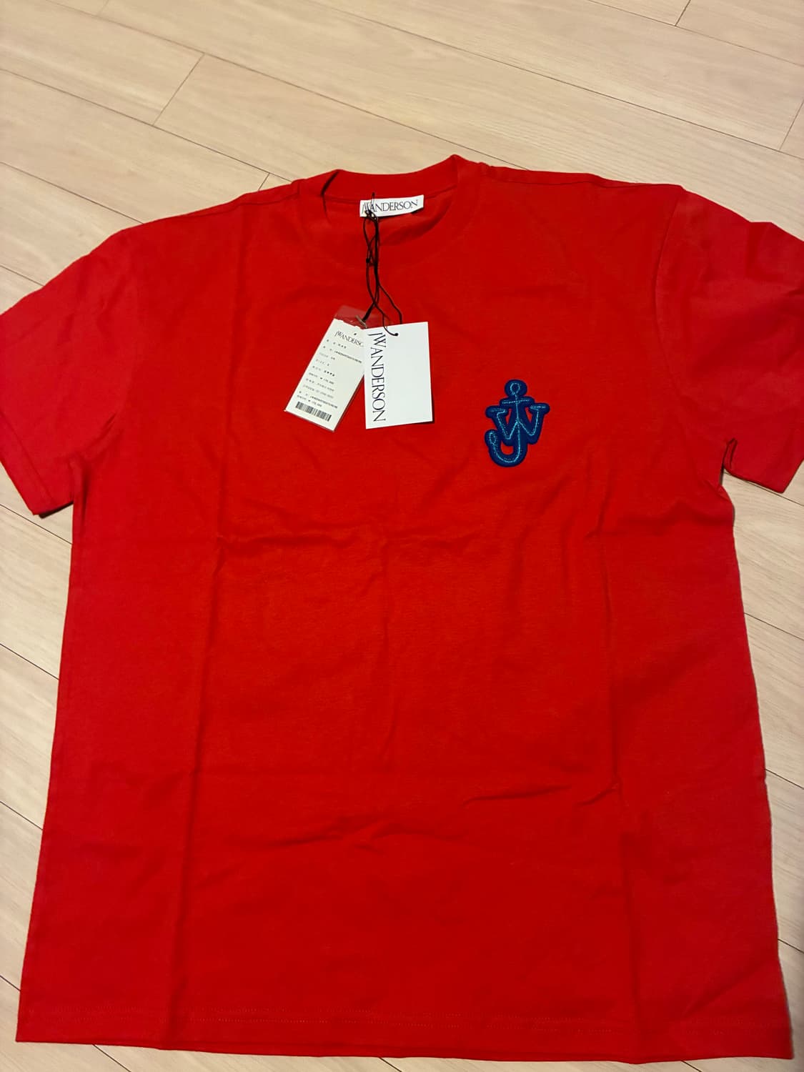 [새상품/M-L사이즈] JW 앤더슨 시그니처 레드 티셔츠 상품이미지1