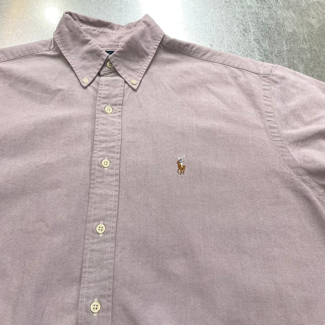 (M) POLO 폴로 랄프로렌 솔리드 반팔 셔츠 블레이크 상품이미지9