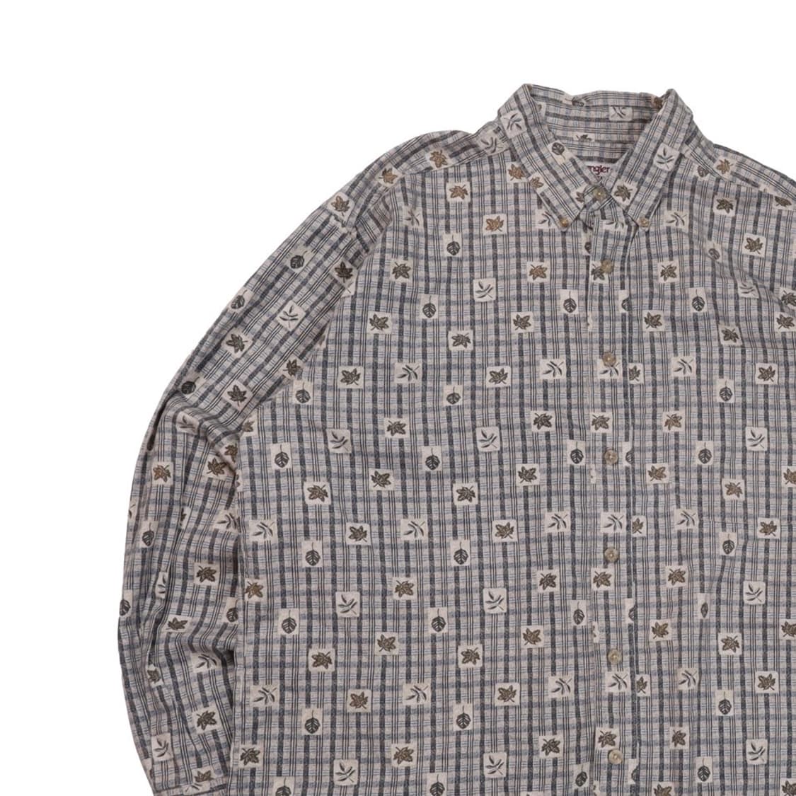 Wrangler Leaf Plaid Button-Down Shirt 상품이미지2