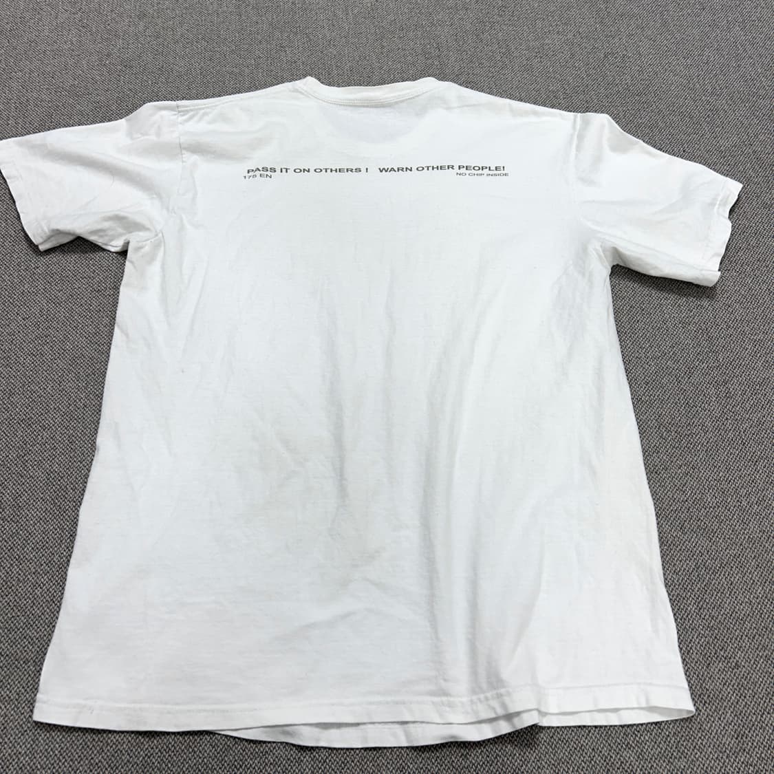 슈프림 워닝 화이트 반팔(L) 상품이미지6