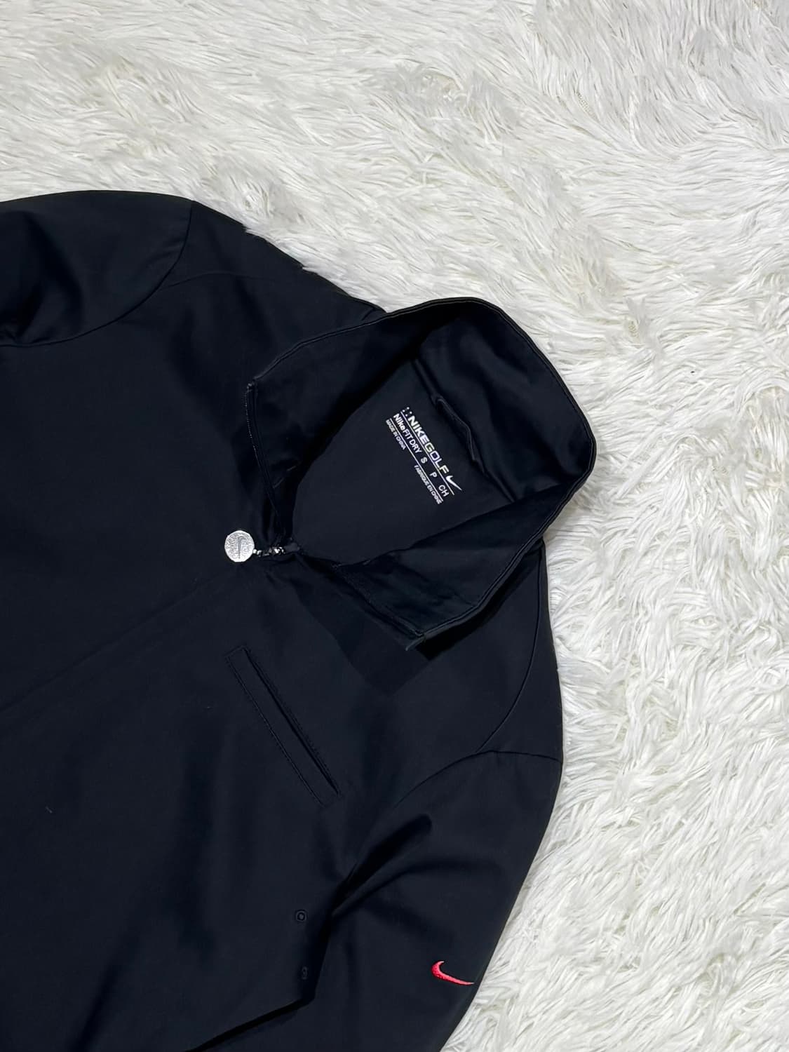 나이키 골프 사이드 스우시 블랙 자켓 상품이미지4