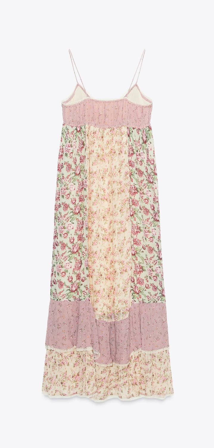 새상품) 자라 플라워 패치워크 원피스 상품이미지5