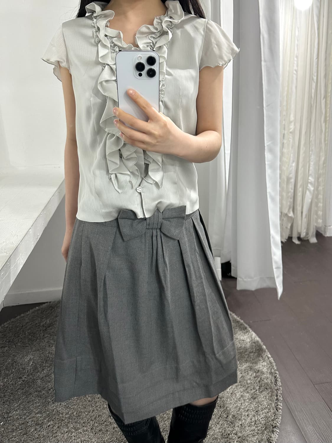 ruffle shirt 상품이미지3