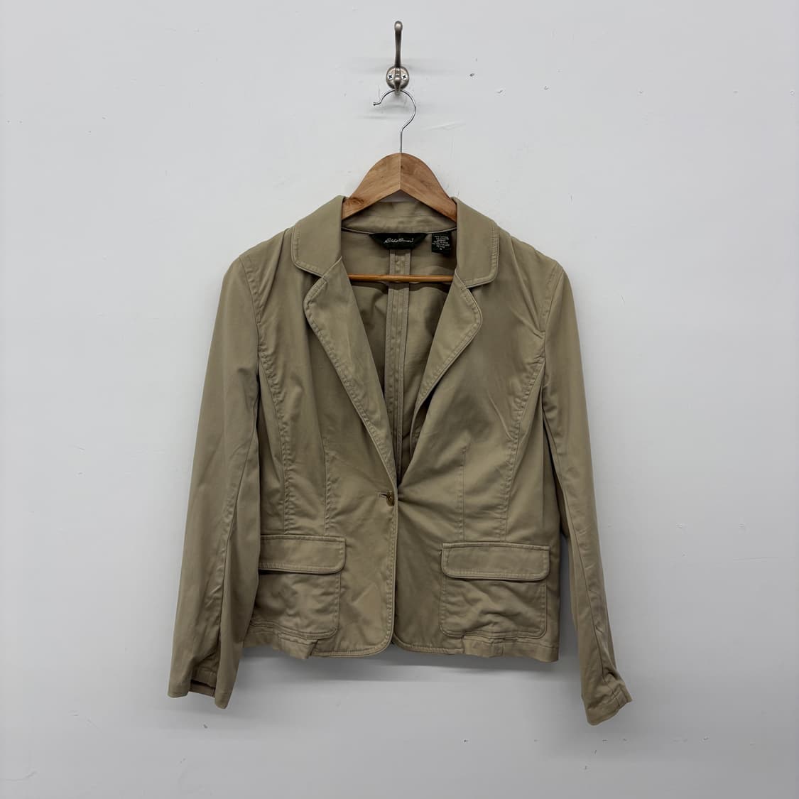 에디바우어 베이지 면 자켓 여성 S 상품이미지1