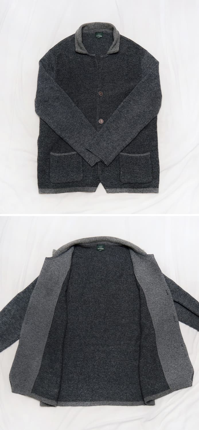헨리코튼 버튼 클래식 홈스펀 울니트 가디건 자켓 (100-105) 상품이미지3