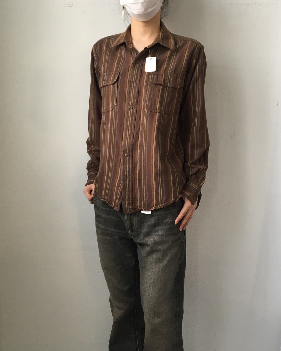 Eddie bauer stripe pattern shirt 상품이미지5
