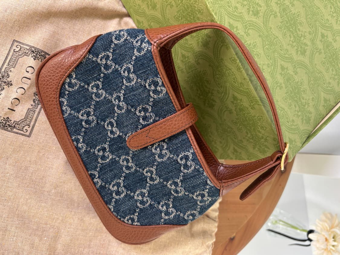 구찌 재키 데님 미니 호보백 상품이미지5