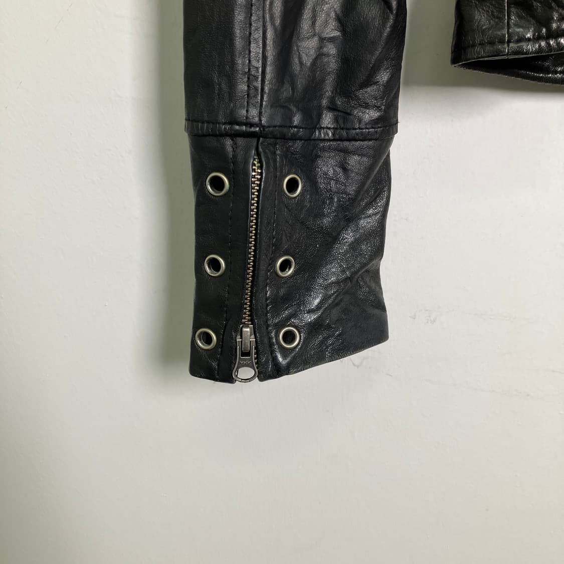 Scot club 블랙 후드 레더 자켓  상품이미지8