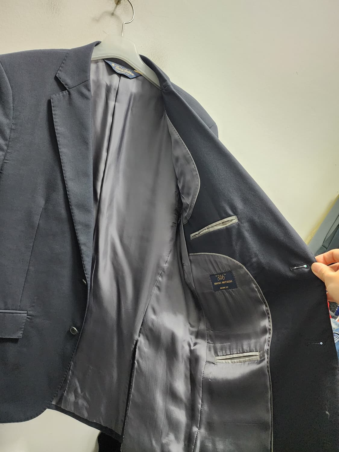 브룩스 브라더스 모직 네이비 블레이저  상품이미지3