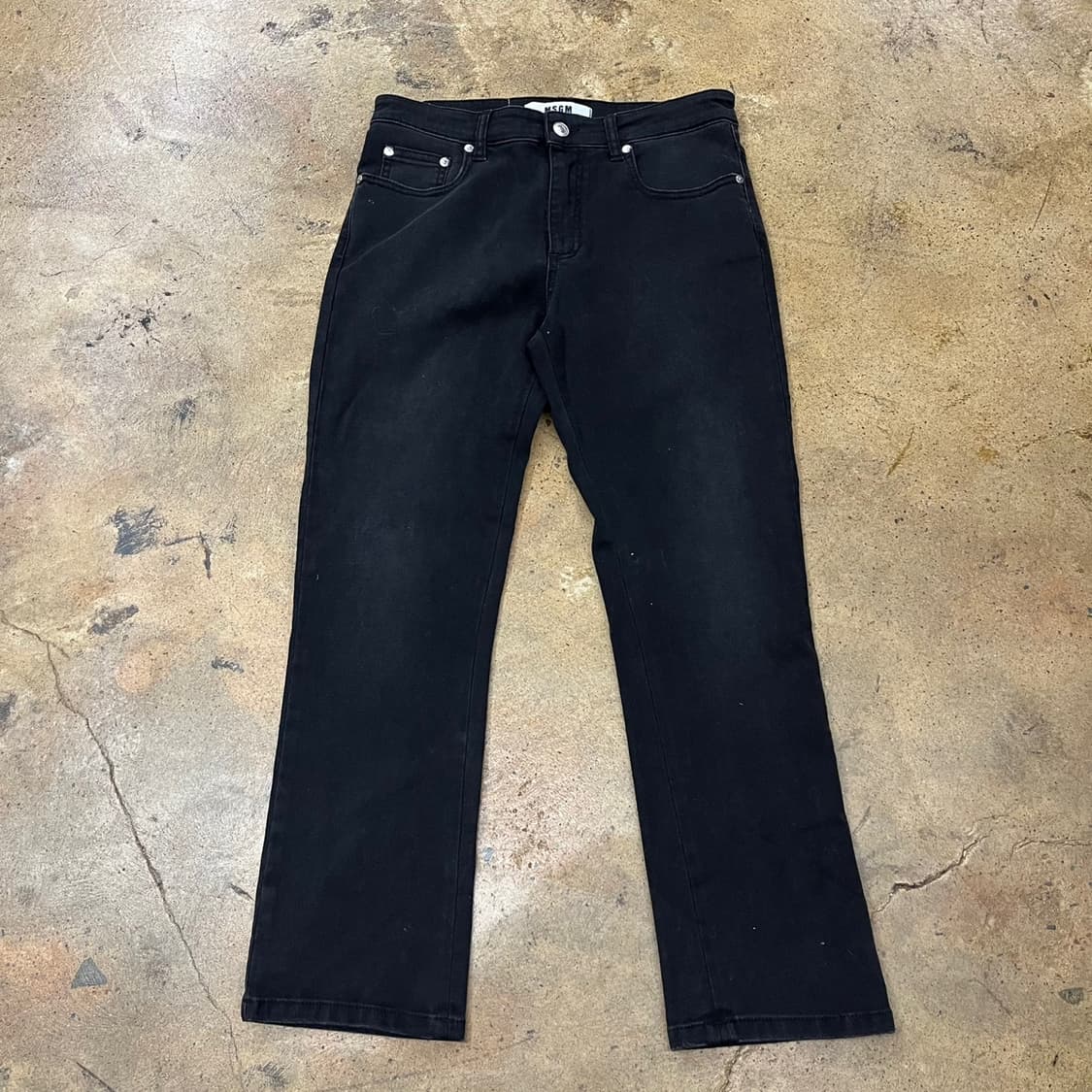 [정품] MSGM 엠에스지엠 블랙 데님 팬츠 b10 상품이미지2