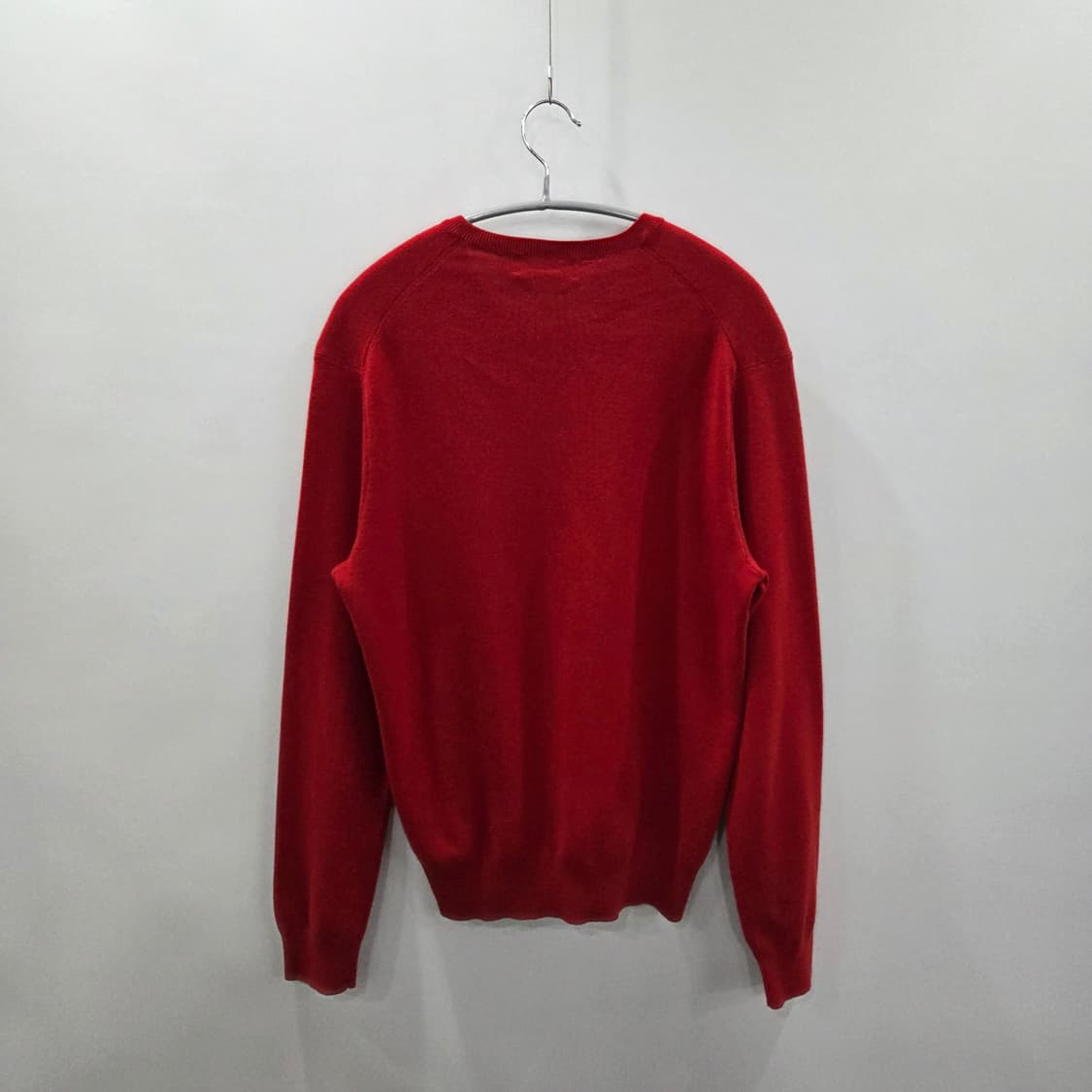 폴로랄프로렌 피마코튼 브이넥 니트 레드 S 상품이미지5