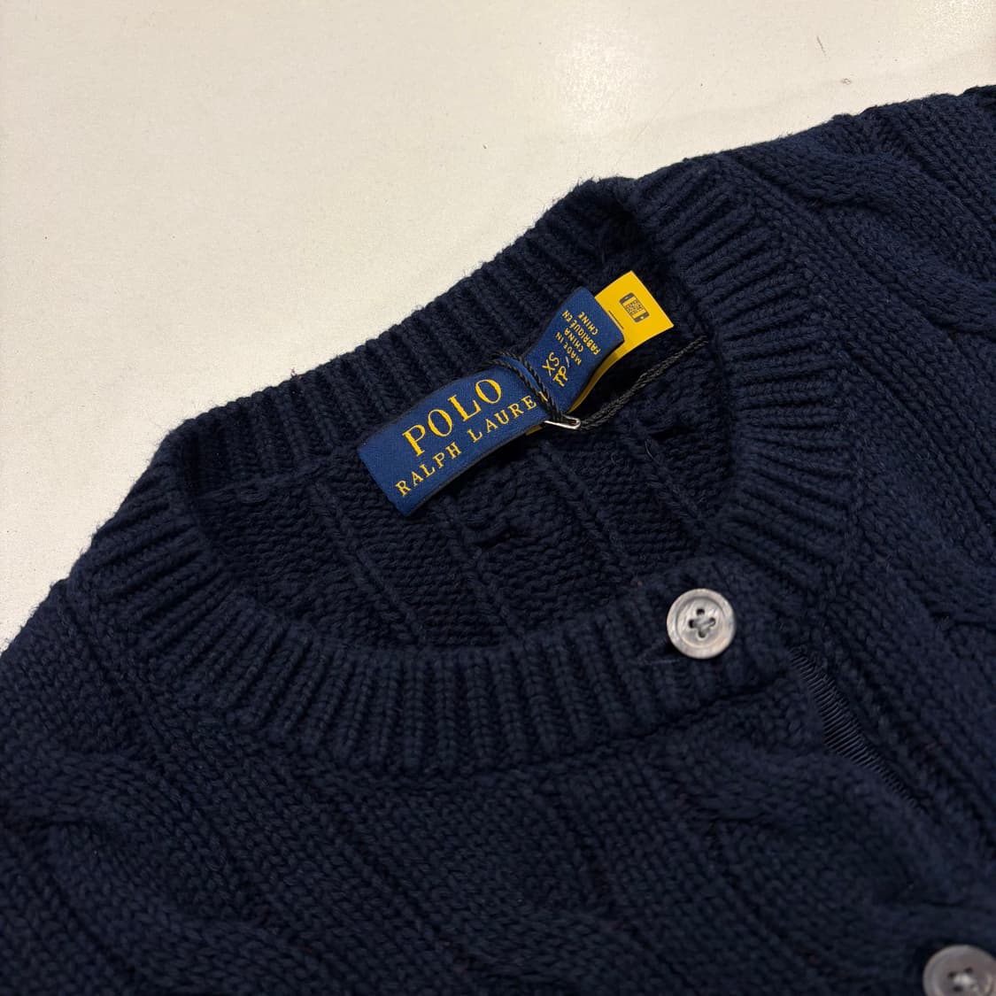 [XS] 폴로 랄프로렌 신형 큐알 네이비 니트 가디건 B734 상품이미지4