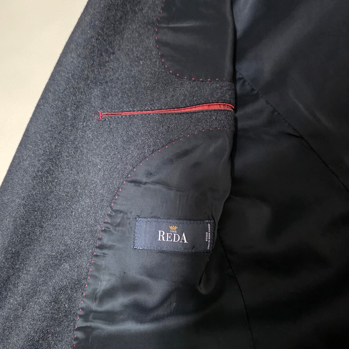 [95] 바쏘 BASSO REDA 이태리 슬림핏 울 자켓 다크그레이 상품이미지7