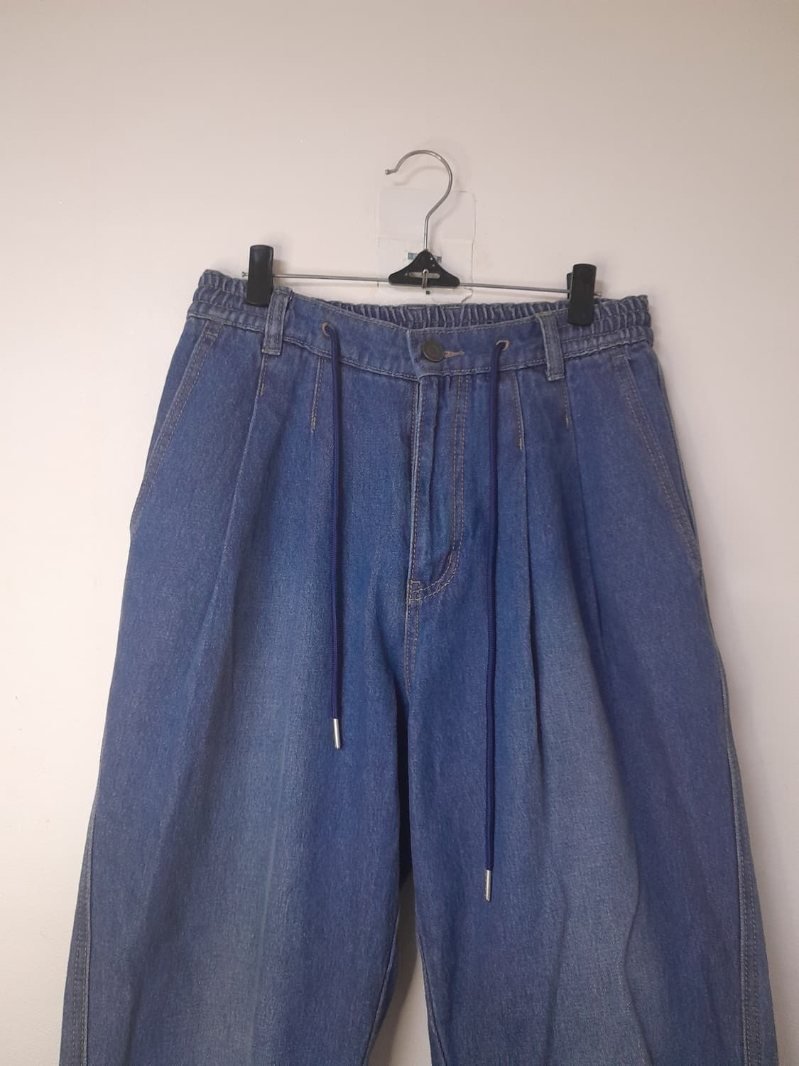 송지오옴므 밴딩스트링 와이드핏 청바지 76/30" 상품이미지2