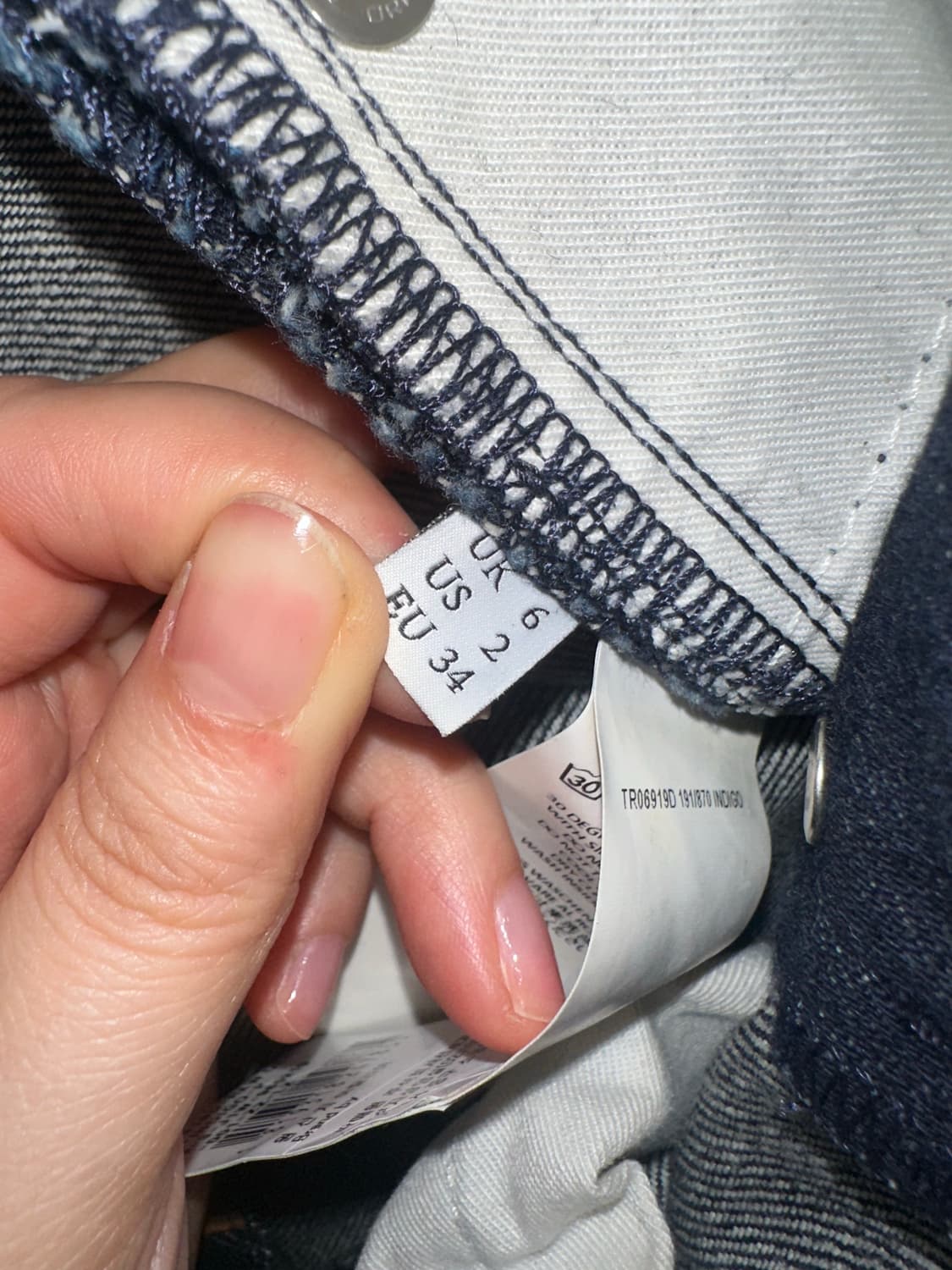 Jw anderson 생지 하이웨이스트 폴드업 와이드 데님 상품이미지6