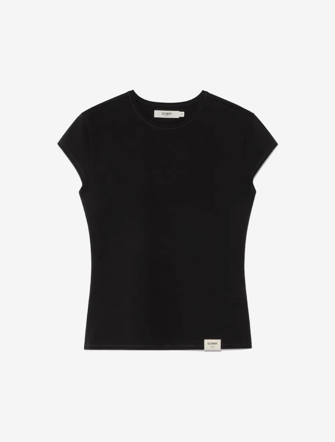 글로니(Glowny) G SLIM TEE 지 슬림 티 블랙 black s 상품이미지1