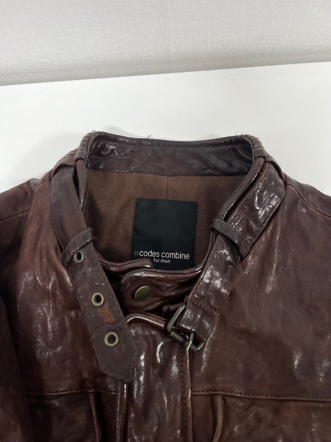 웨스턴 무드 코데즈 컴바인 램스킨 가죽자켓 상품이미지4