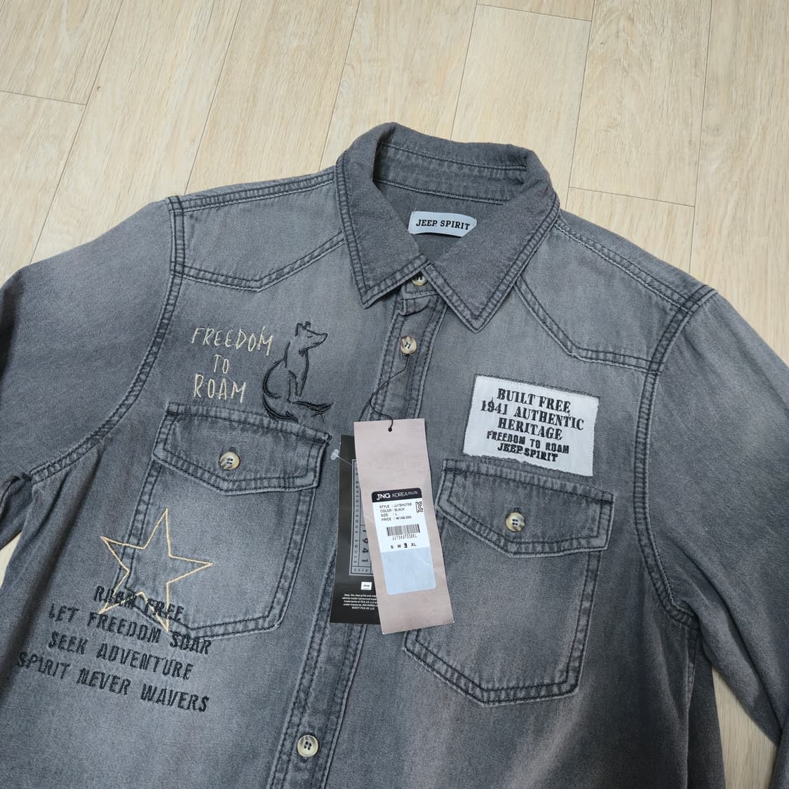새상품) JEEP SPIRIT  데님 셔츠 상품이미지2